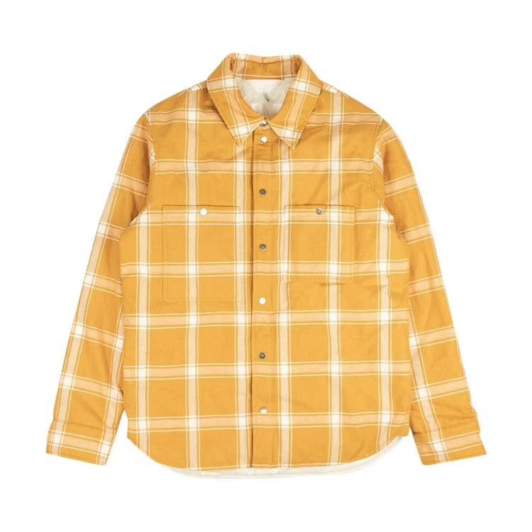Moncler 1952 Lapetus Plaid Shirt Jacket Yellow