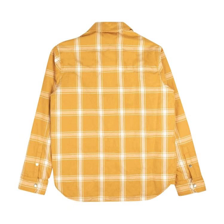 Moncler 1952 Lapetus Plaid Shirt Jacket Yellow