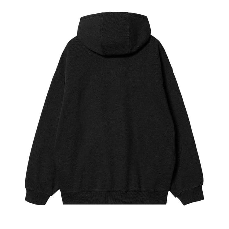 Carhartt WIP Hooded Wade Half Zip Sweatshirt Black