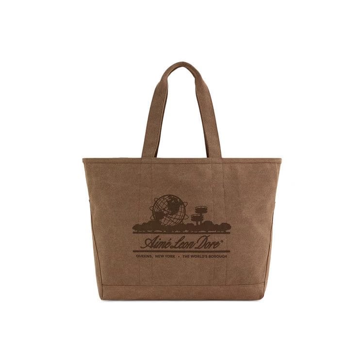 Aimé Leon Dore Large Unisphere Tote Bag Sierra Brown