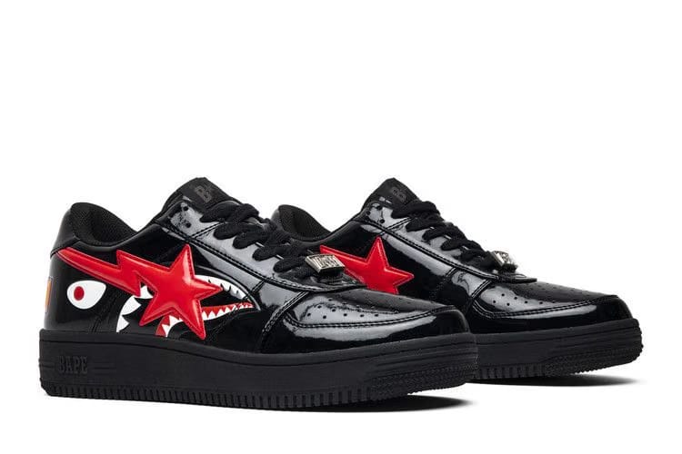 Bapesta Low Black Shark Face