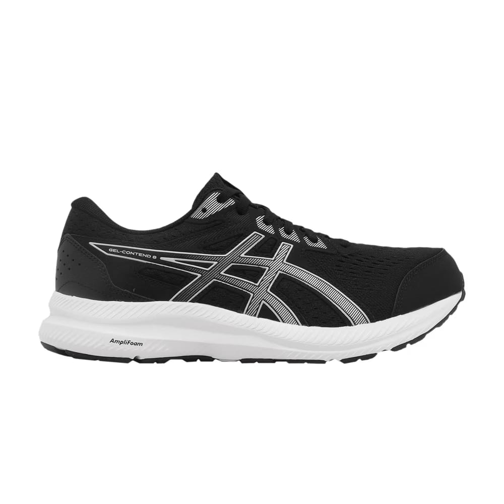 Asics Gel Contend 8 4E Wide Black Silver
