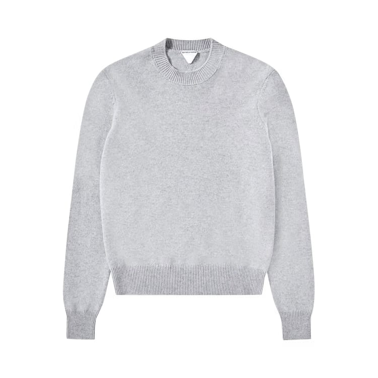 Bottega Veneta Crewneck Knitted Jumper Veil Melange
