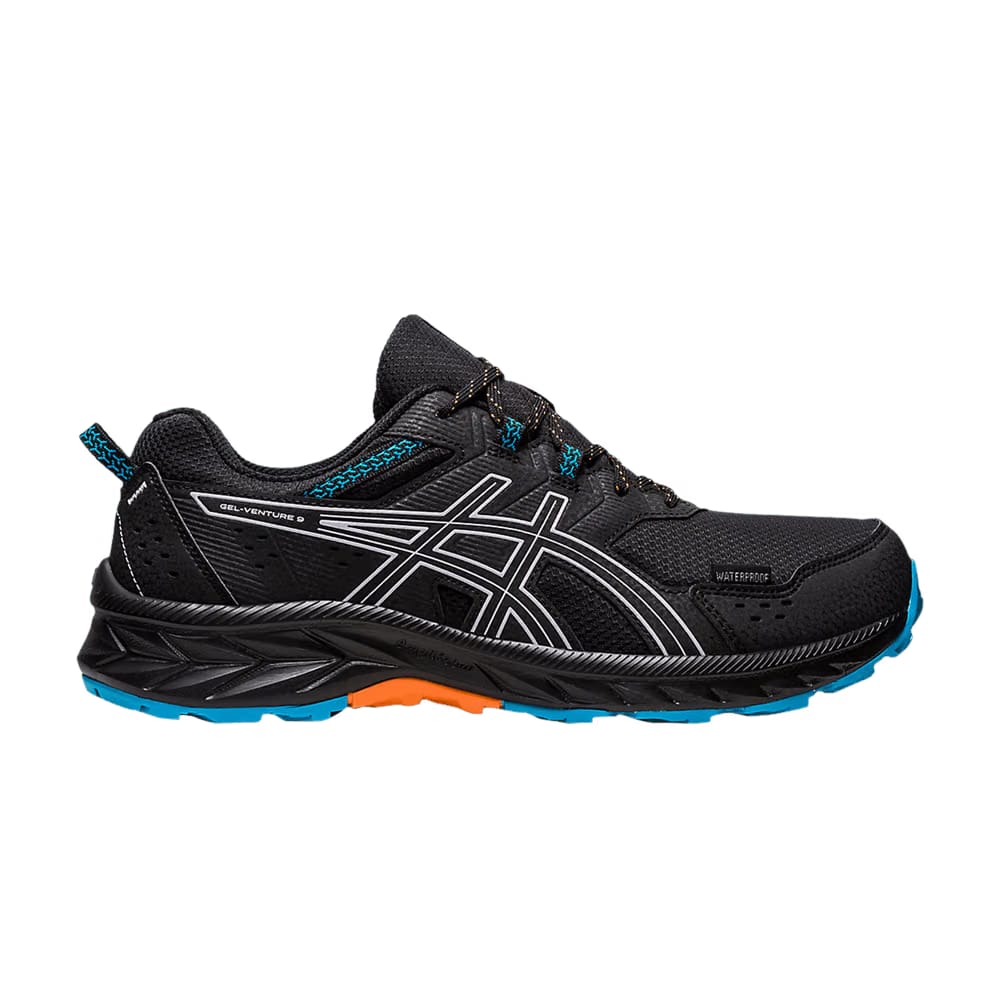 Asics Gel Venture 9 Waterproof Black Blue Peach