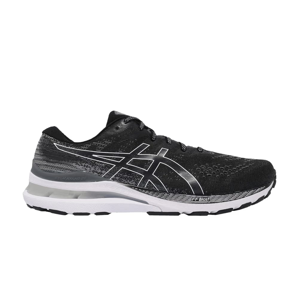 Asics Gel Kayano 28 2E Wide Black White