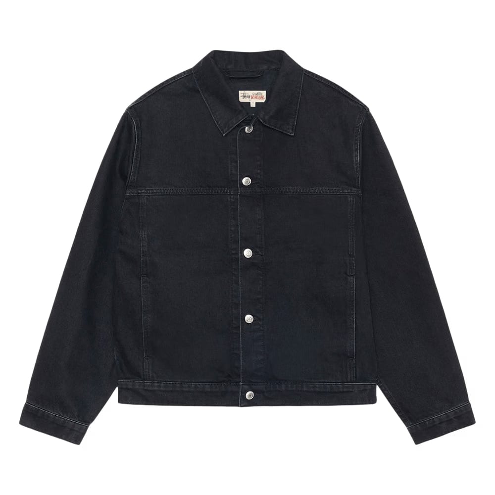 Stussy Trucker Denim Jacket Black