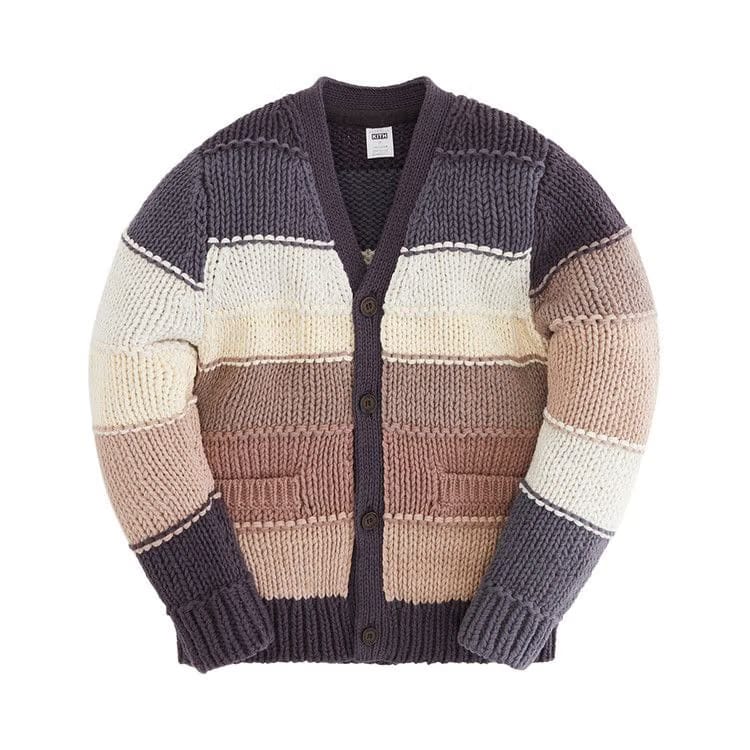 Kith Kids Chunky Striped Cardigan Battleship