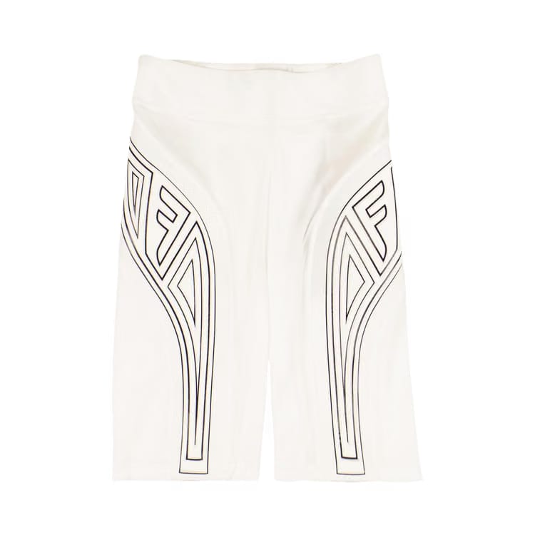 Fendi Graphic Logo Cycling Shorts White