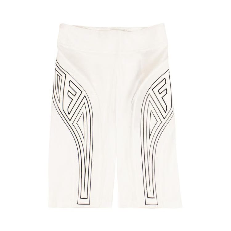 Fendi Graphic Logo Cycling Shorts White