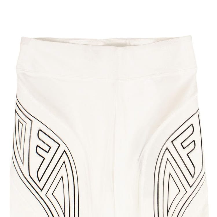 Fendi Graphic Logo Cycling Shorts White