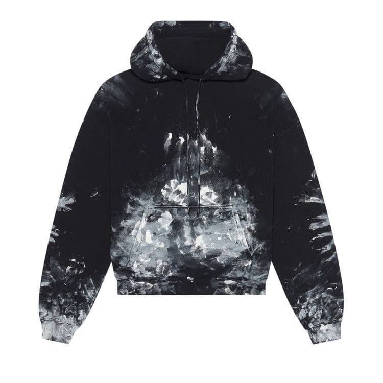 Balenciaga Painter Fitted Hoodie Black/White