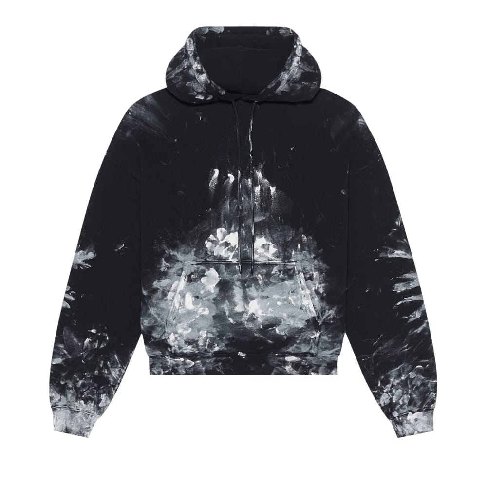 Balenciaga Painter Fitted Hoodie Black/White