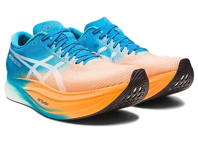 Asics Metaspeed Sky+ Orange Pop Island Blue