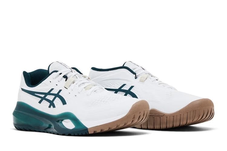 Asics Gel Resolution x White Saxon Green
