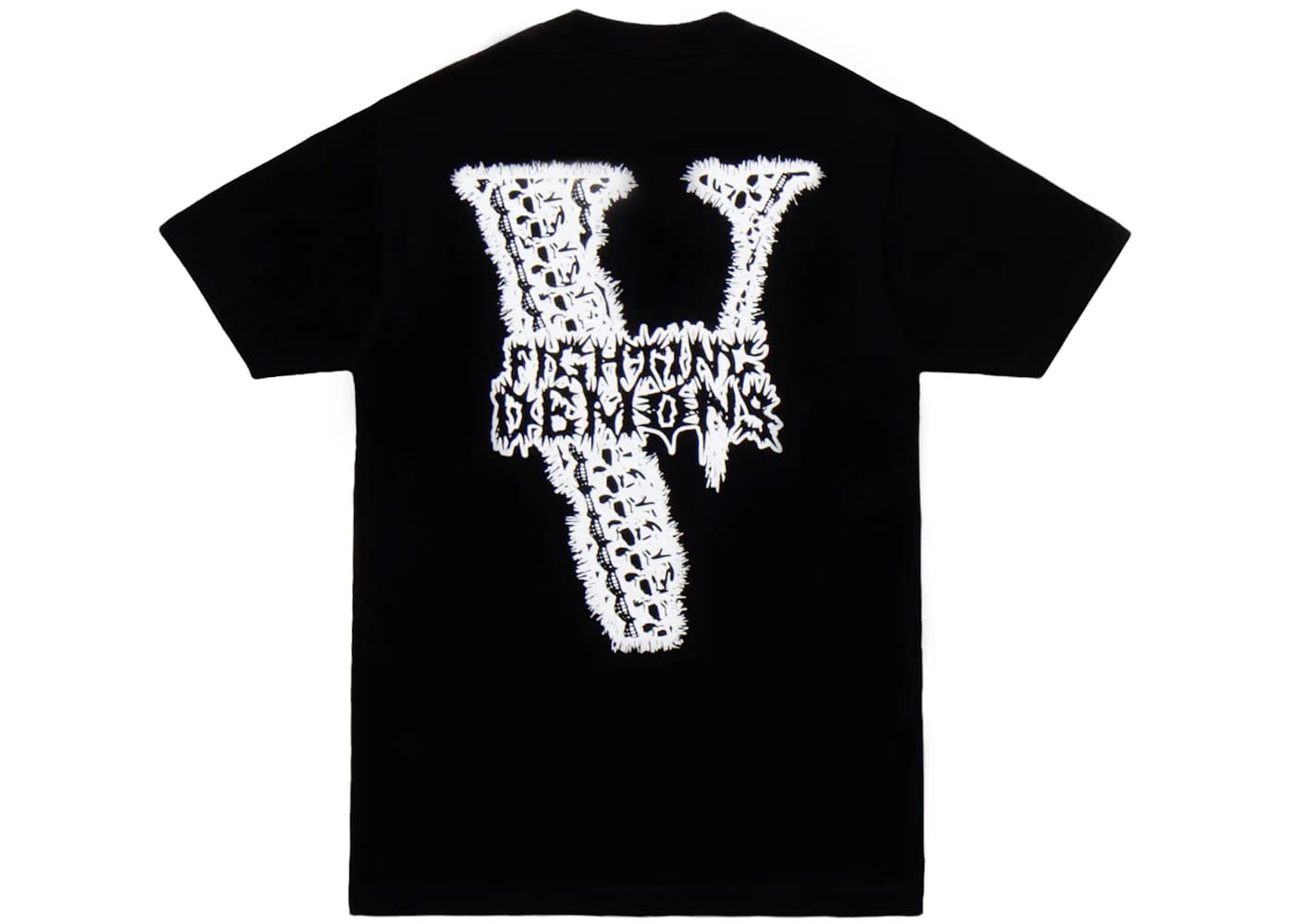 Juice Wrld x Vlone Bones T-Shirt Black