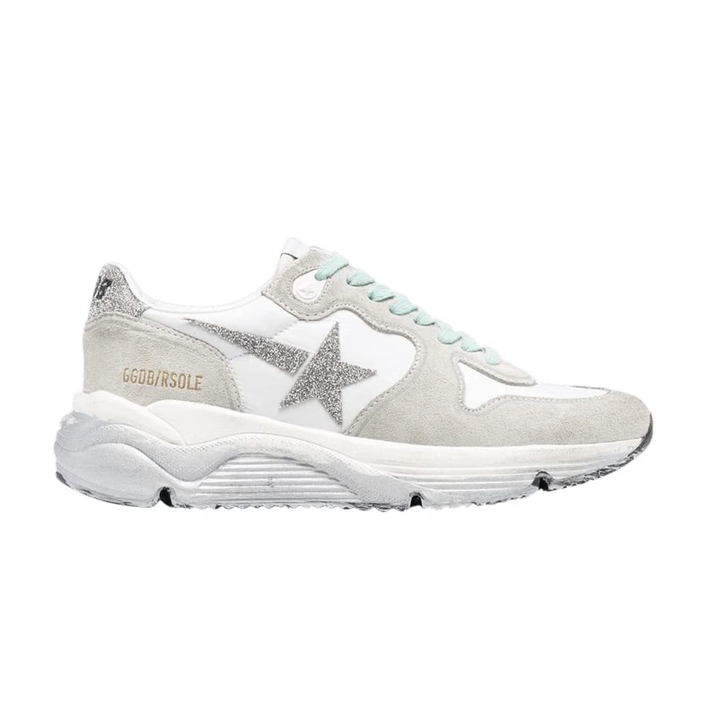 Golden Goose Wmns Running Sole 'White Grey Glitter'