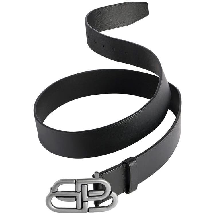 Balenciaga BB Buckle Belt Black