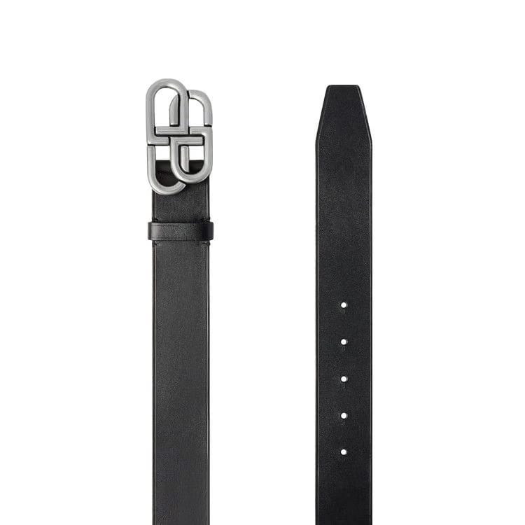 Balenciaga BB Buckle Belt Black