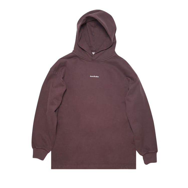 Acne Studios Stamp Logo Hoodie Aubergine Purple