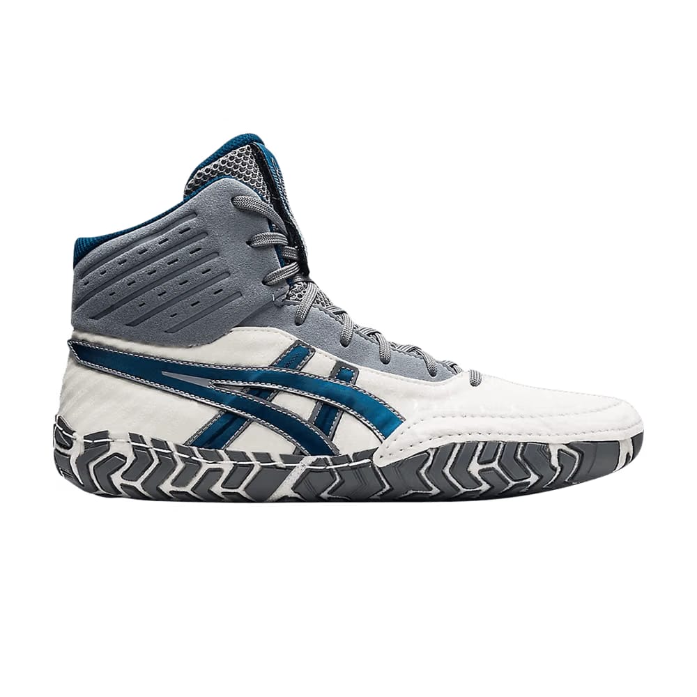 Asics Aggressor 4 White Mako Blue