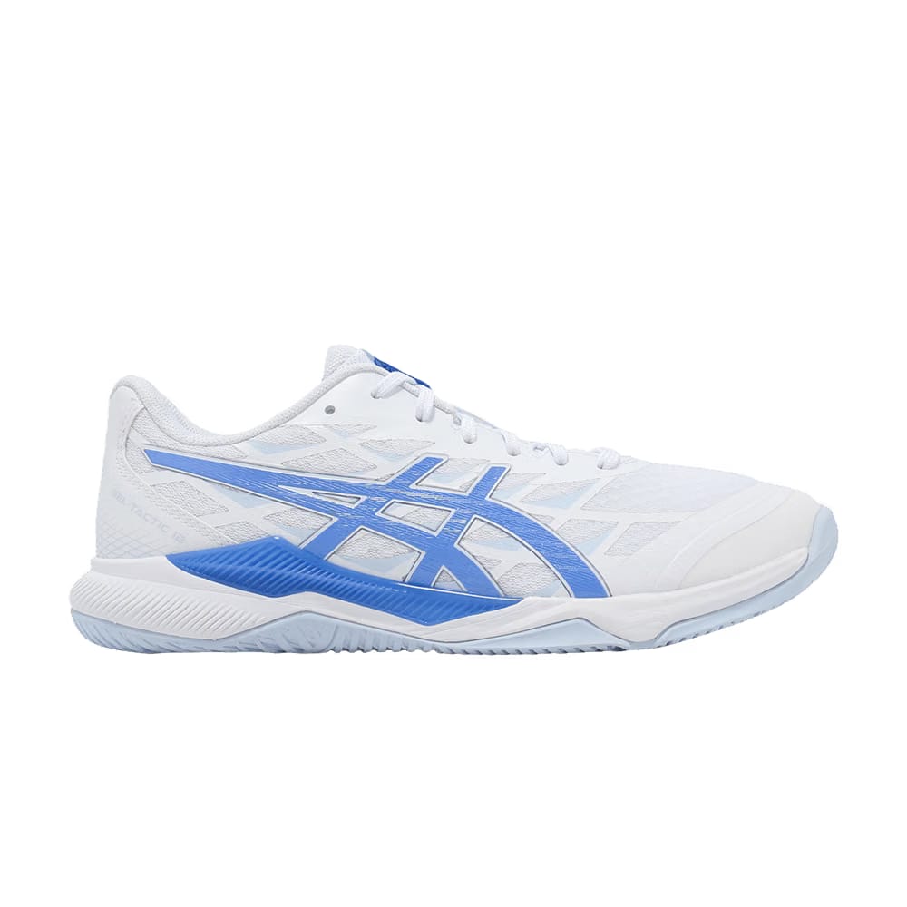Asics Gel Tactic 12 2E Wide White Blue Coast