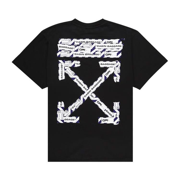 Off-White Airport Tape Oversize T-Shirt Black/Multicolor