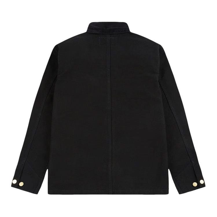 Carhartt WIP Aged Canvas Michigan Chore Coat Black Rinsed