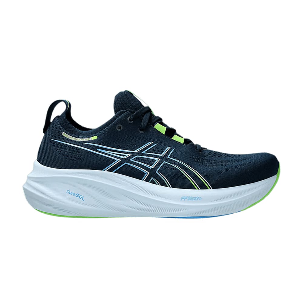 Asics Gel Nimbus 26 Wide French Blue Electric Lime
