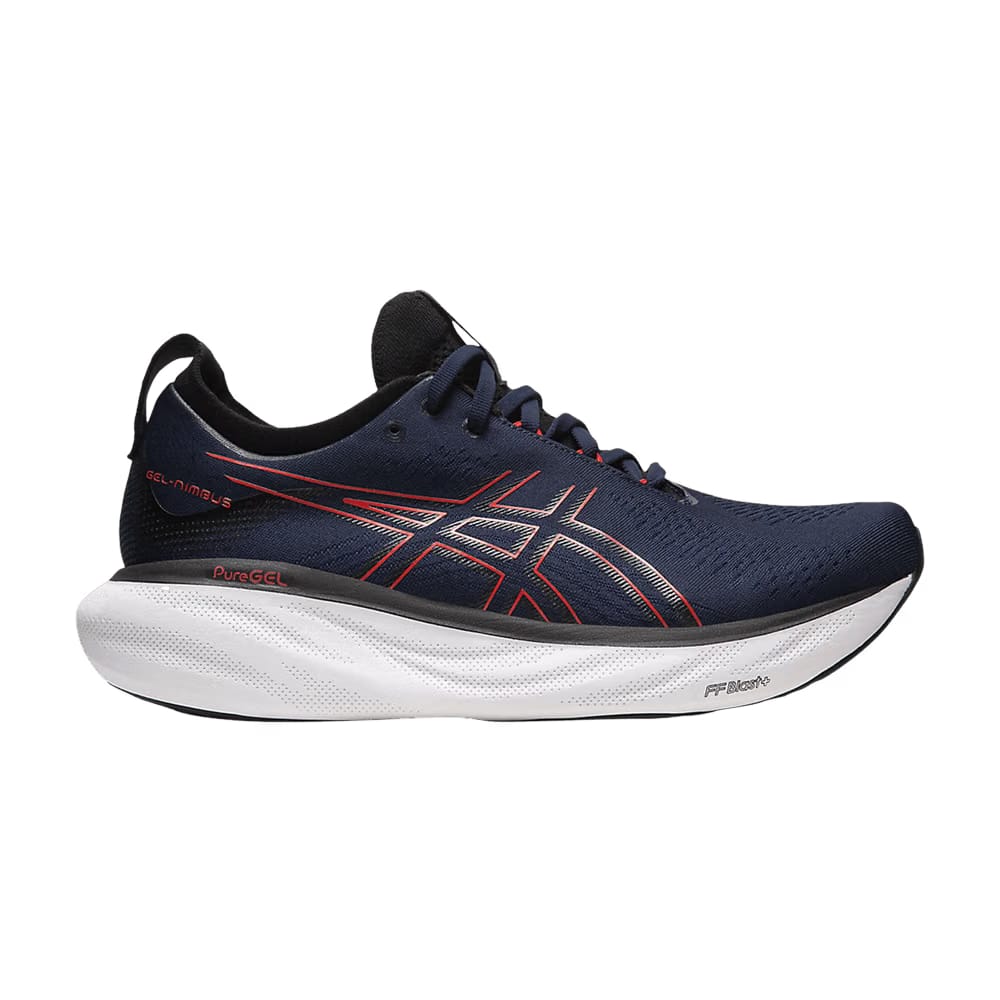 Asics Gel Nimbus 25 Wide Midnight Electric Red