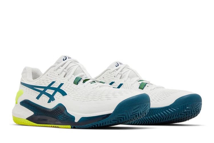 Asics Gel Resolution 9 Clay White Restful Teal
