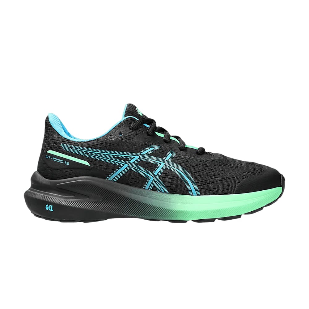 Asics GT 1000 13 GS Black Digital Aqua
