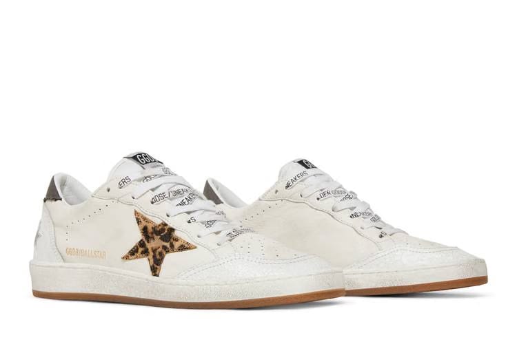 Golden Goose Wmns Ball Star 'White Leopard'