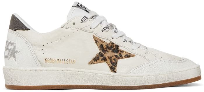 Golden Goose Wmns Ball Star 'White Leopard'