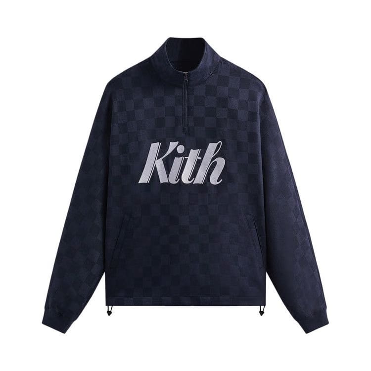 Kith Double Knit Davis Quarter Zip Pullover Nocturnal