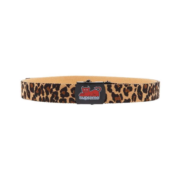 Supreme x Toy Machine Webbing Belt Leopard