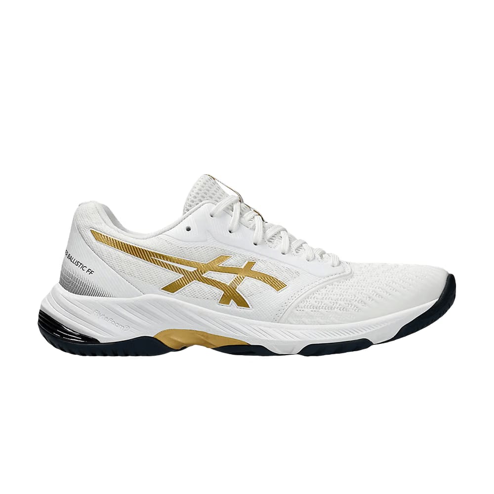 Asics Netburner Ballistic FF 3 White Pure Gold
