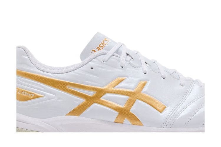 Asics DS Light Club TF Wide White Pure Gold