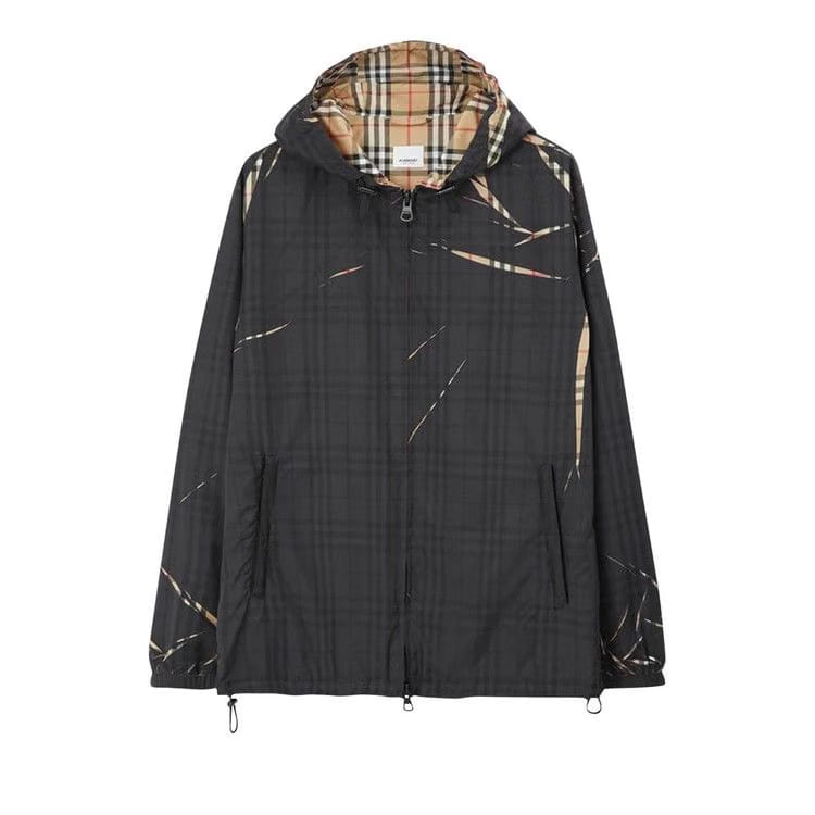 Burberry Sliced Check Jacket Black