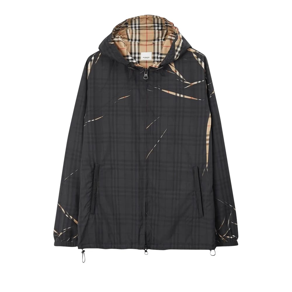 Burberry Sliced Check Jacket Black