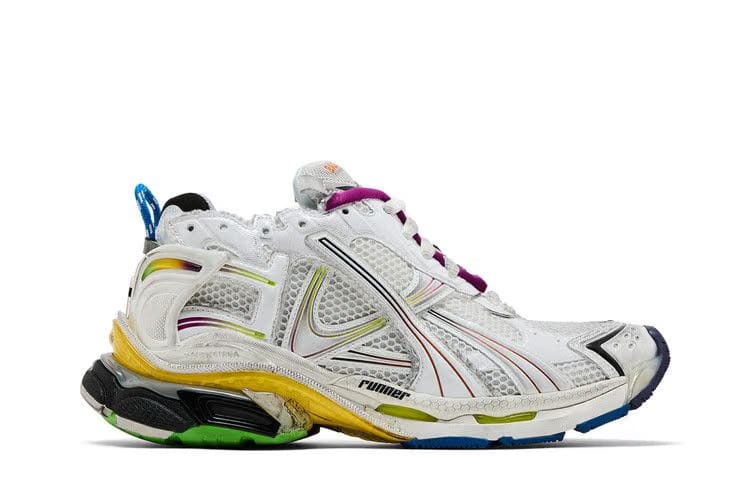 Balenciaga Runner Sneaker Gradient - White Multi-Color