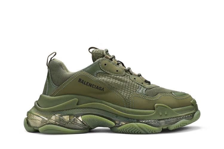 Balenciaga Triple S Sneaker Clear Sole - Green