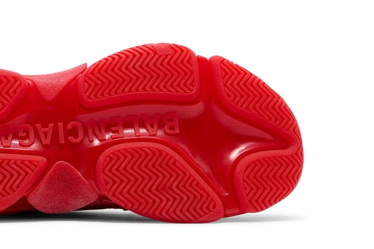 Balenciaga Triple S Sneaker Clear Sole - Red