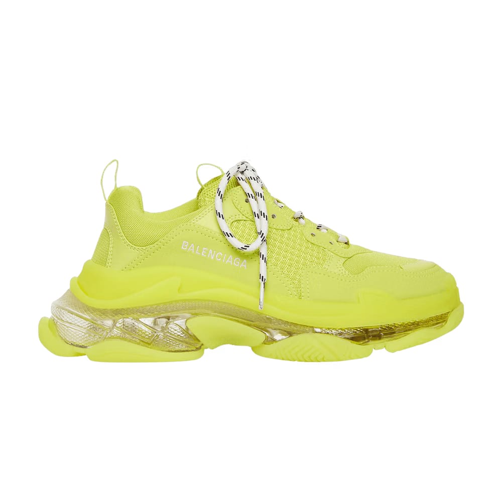 Balenciaga Wmns Triple S Sneaker 'Clear Sole - Fluo Yellow'