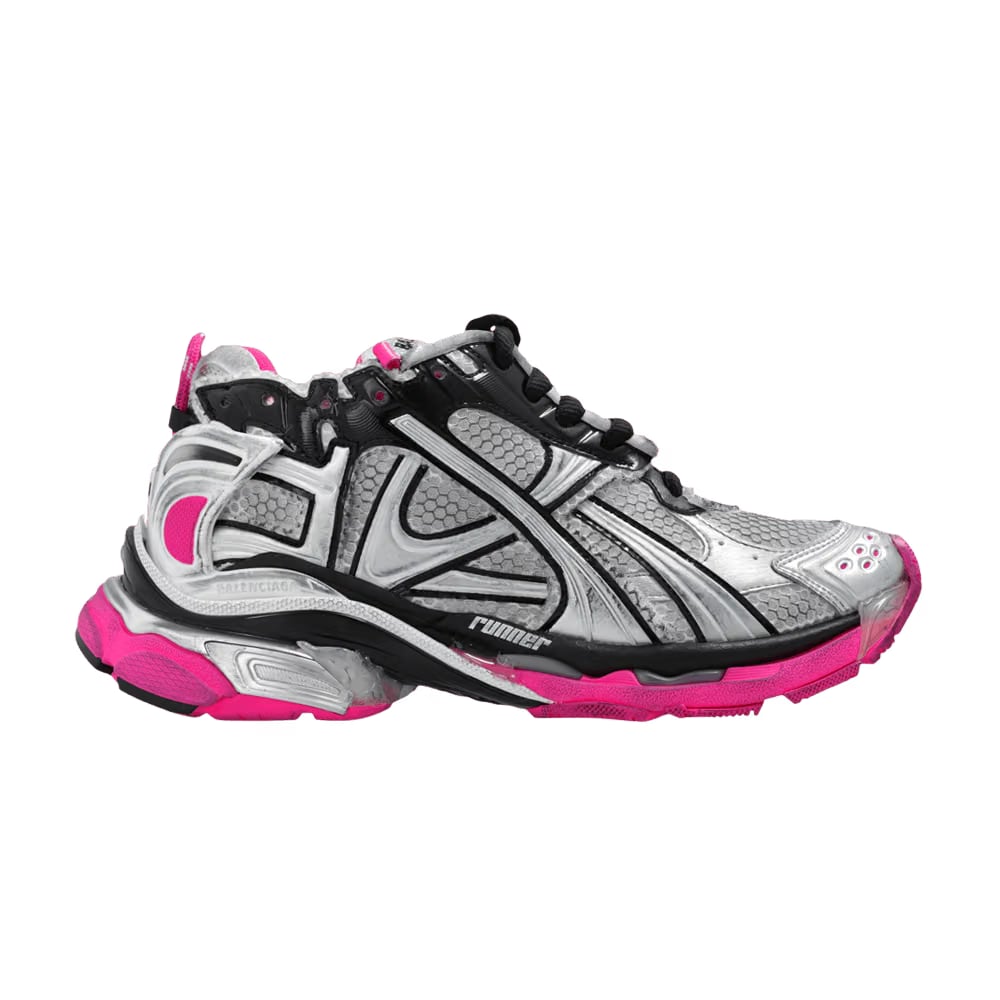 Balenciaga Wmns Runner Sneaker 'Worn-Out - Silver Pink'