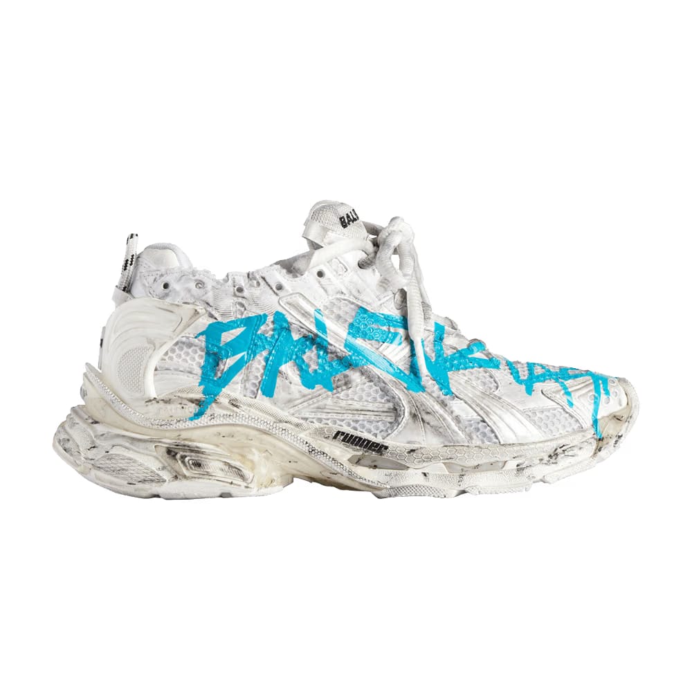 Balenciaga Wmns Runner Sneaker 'Graffiti - White Blue'