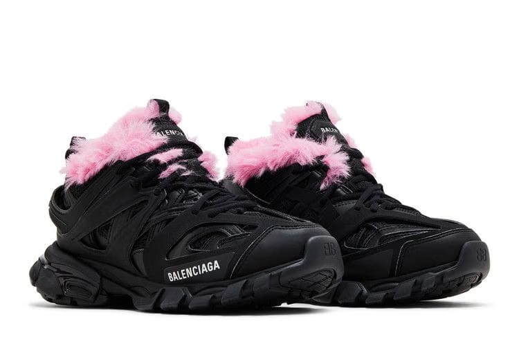 Balenciaga Wmns Track Sneaker 'Fake Fur - Black Pink'