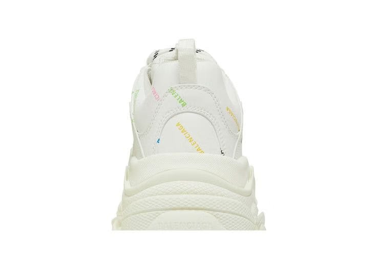 Balenciaga Triple S Sneaker Allover Logo - White Multi