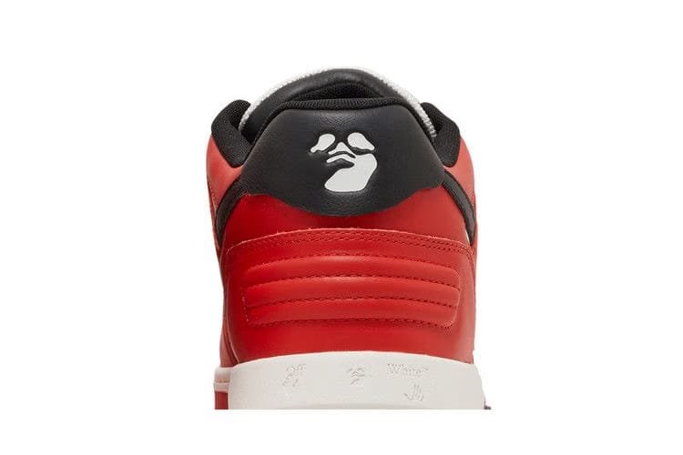OFF-WHITE Out Of Office OOO Low Tops Black White Red