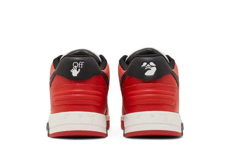 OFF-WHITE Out Of Office OOO Low Tops Black White Red