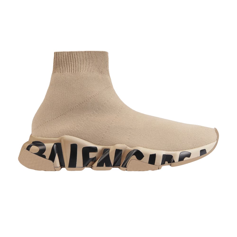 Balenciaga Speed Graffiti Beige Black (Women's)